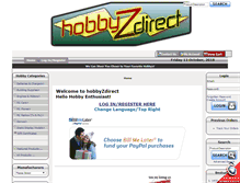 Tablet Screenshot of hobbyzdirect.com